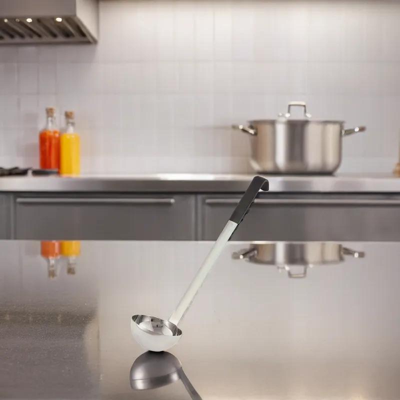Ladle 3 OZ Grooved Cool-Touch Hooked Handle 1/Each