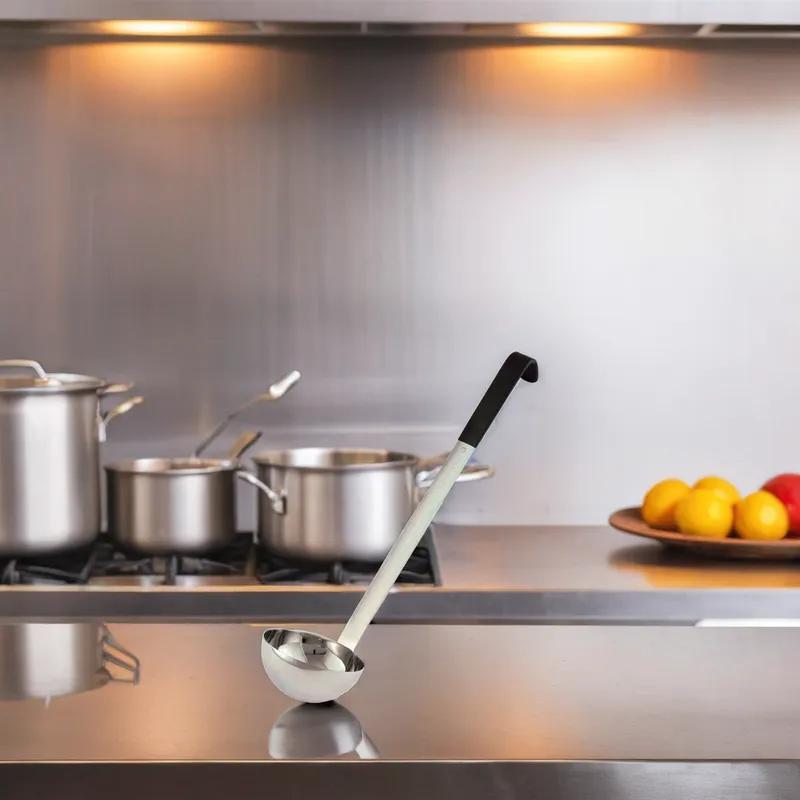 Ladle 3 OZ Grooved Cool-Touch Hooked Handle 1/Each