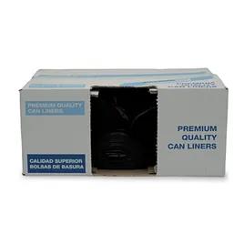 Victoria Bay Can Liner 40X48 IN Black Plastic 12MIC Roll 25 Count/Pack 10 Packs/Case 250 Count/Case