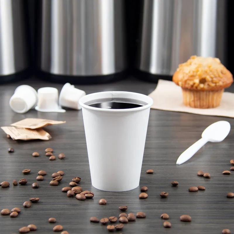 Solo® Hot Cup 8 OZ SSP White 50 Count/Pack 20 Packs/Case 1000 Count/Case