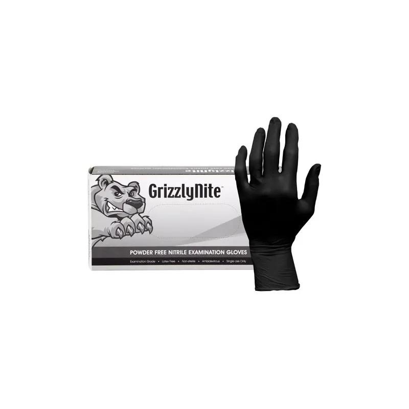Gloves XL Black Nitrile Powder-Free 100/Pack