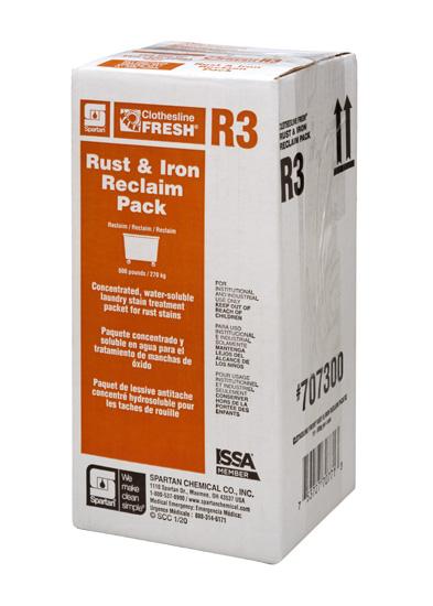 Clothesline Fresh® Rust & Iron Remover Reclaim Pack R3 Unscented 300 G Acidic 10/Case