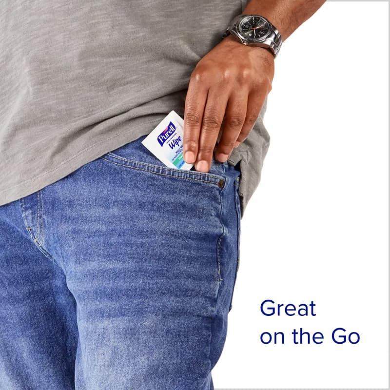 Purell® Hand Sanitizer Wipe 2.38X2.03X0.13 IN Individually Wrapped 4000 Sheets/Pack 1 Packs/Case 4000 Sheets/Case