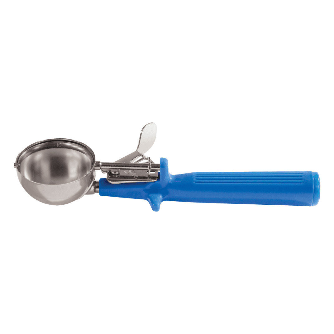 Ice Cream Disher Size 16 2 OZ 18/8 Stainless Steel Blue 1/Each