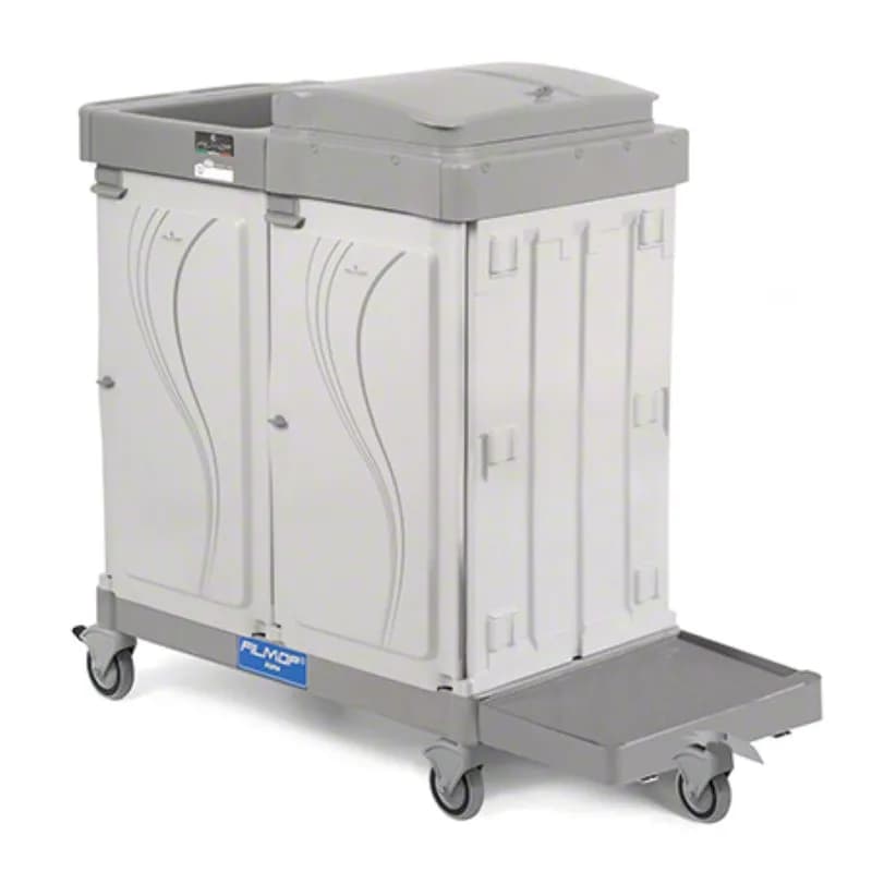 Alpha Workstation 46 Rolling Utility Cart 46X22X44 IN Lockable Sliding Drawer (6 GAL) With Organizer 5IN Wheels 1/Case