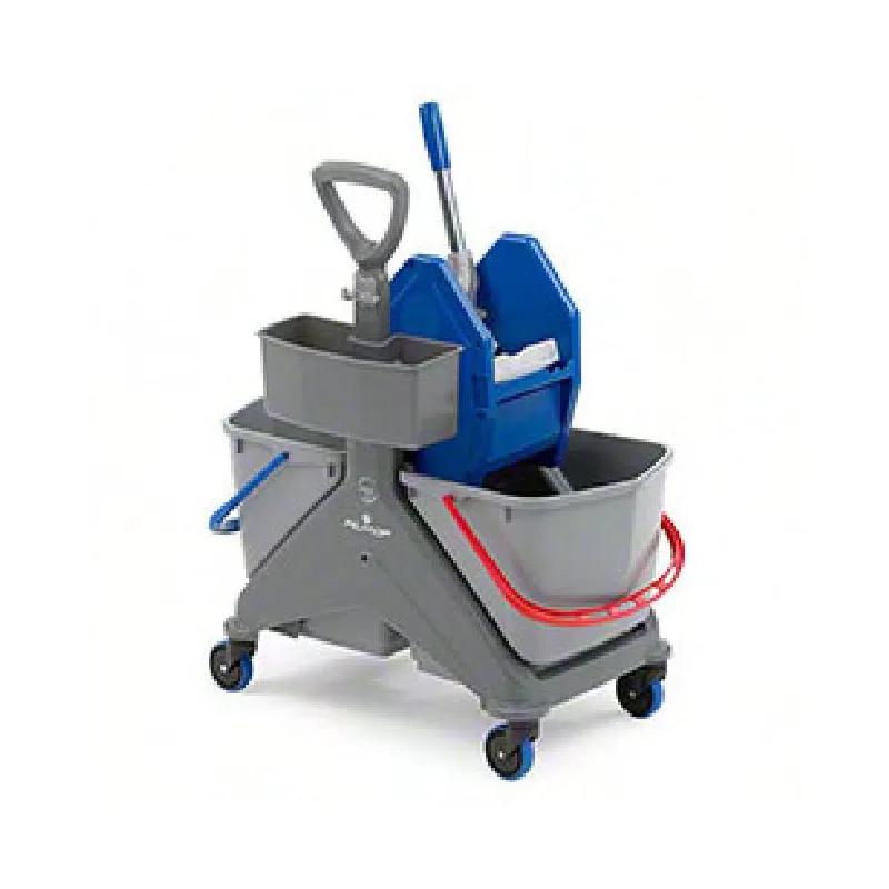 Mop Bucket & Wringer 13 GAL Gray Double Bucket Cart 1/Case