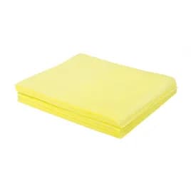 TaskBrand® Dust Cloth 24X24 IN Medium Duty Yellow Stretchable Flat Mineral Oil Treated 50 Count/Pack 10 Packs/Case