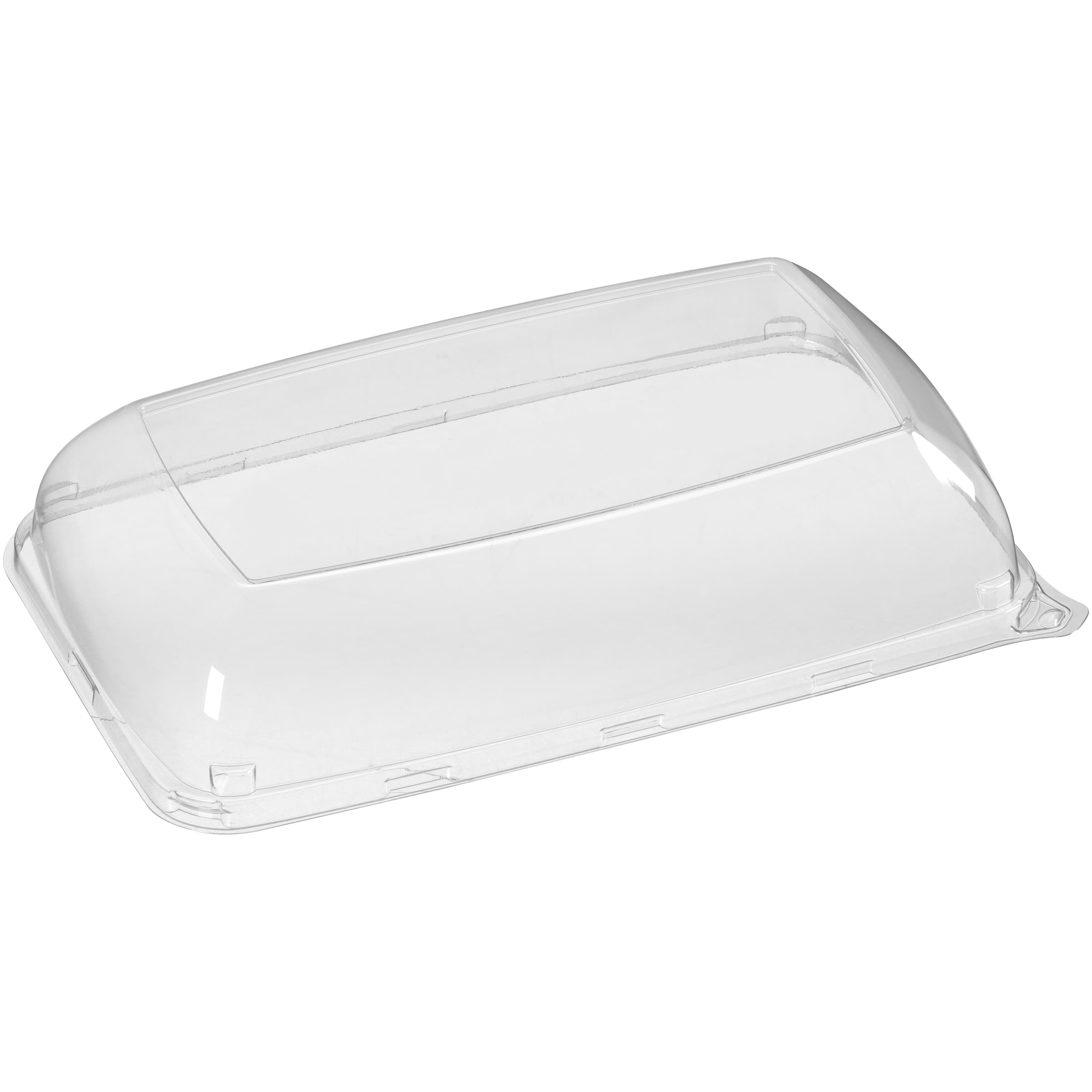 Lid Dome 6.1X9.8X2 IN PET Clear Rectangle For Container 72/Case