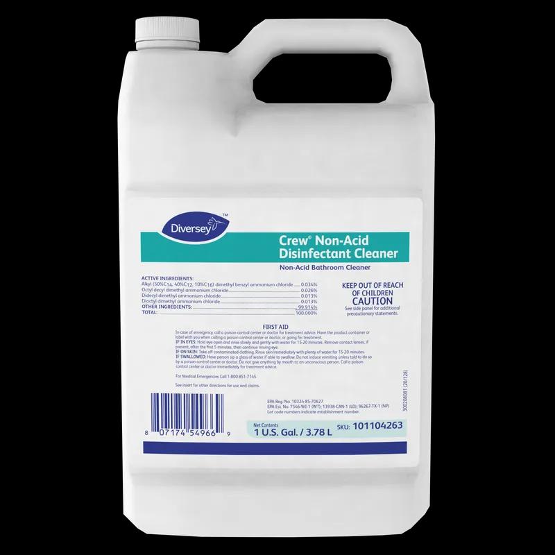 Crew® Fresh Scent Restroom Cleaner One-Step Disinfectant 1 GAL Multi Surface Neutral Concentrate 4/Case