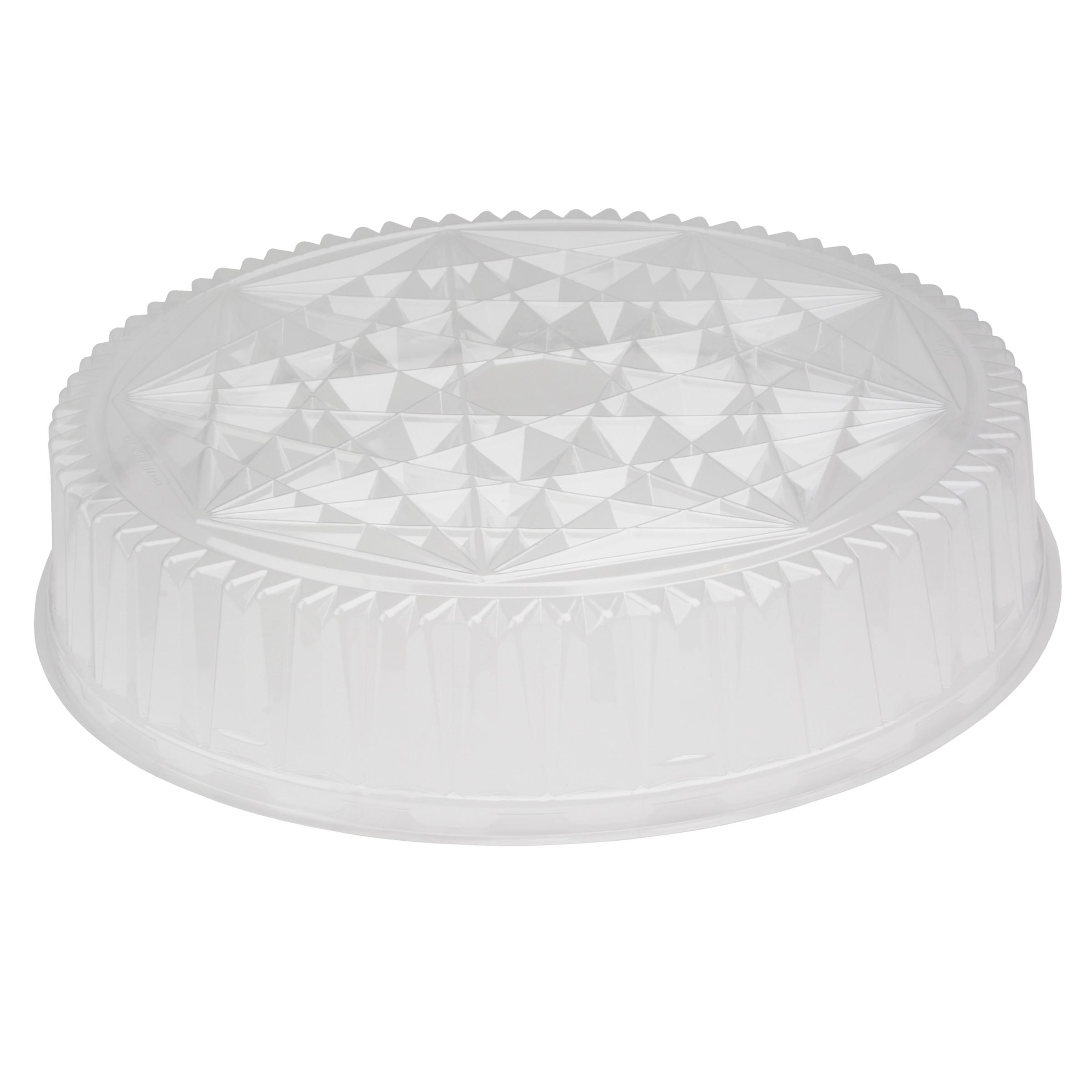 Lid Dome 16X2.5 IN 1 Compartment OPS Clear Round For Container 50/Case