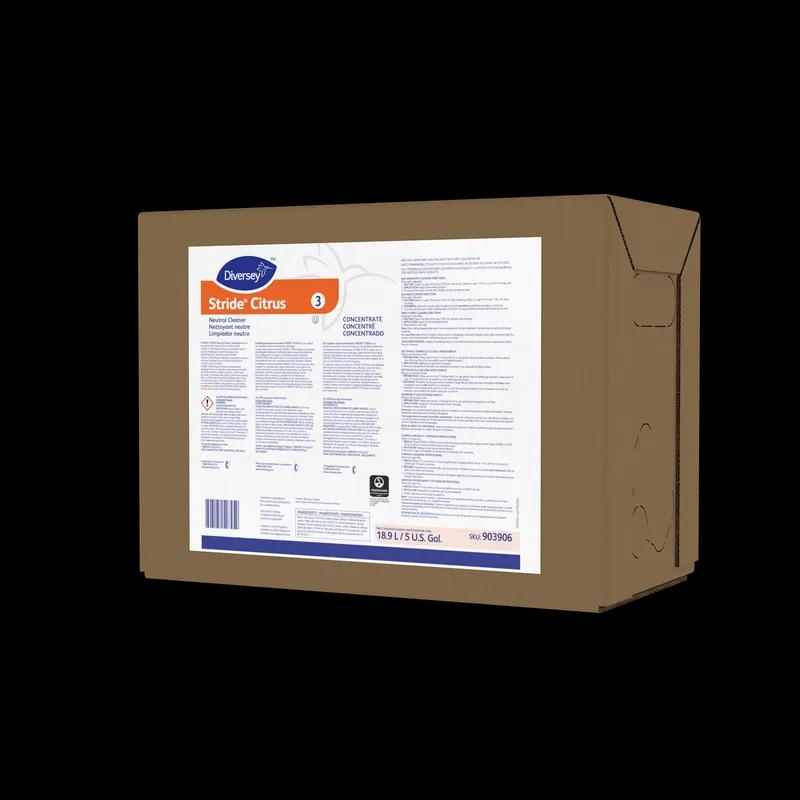 Stride Citrus Scent All Purpose Cleaner 5 GAL Daily Neutral Liquid Concentrate Bag-in-Box (BIB) Kosher 1/Case