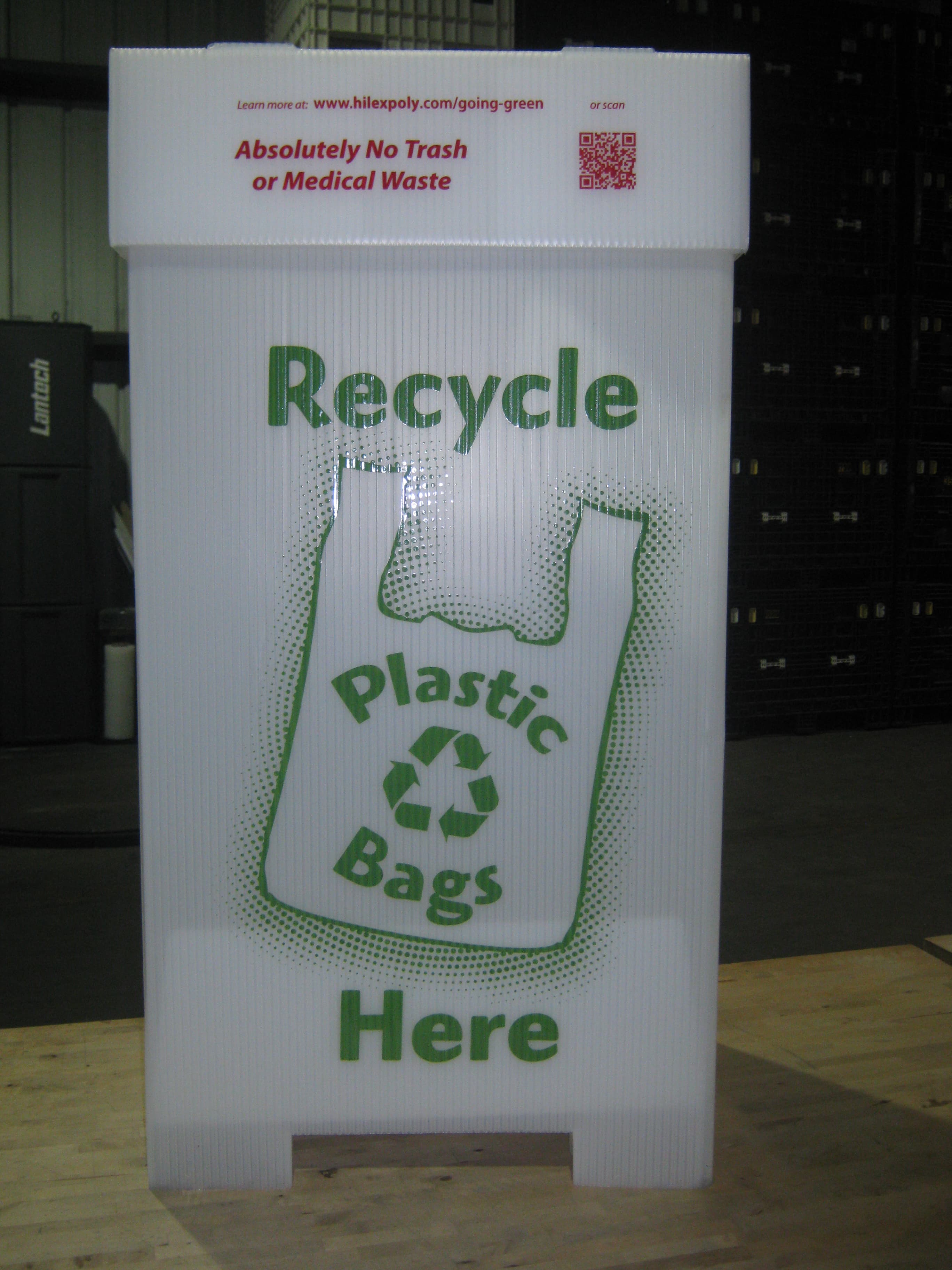 Hilex® Box Bin 38X20X16 IN Plastic Collapsible 1/Each