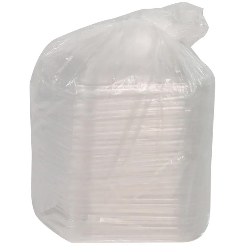 Lid Dome Medium (MED) 8.1X6.5X1 IN 1 Compartment OPS Clear Oval For Container Unhinged Anti-Fog Leak Resistant 252/Case