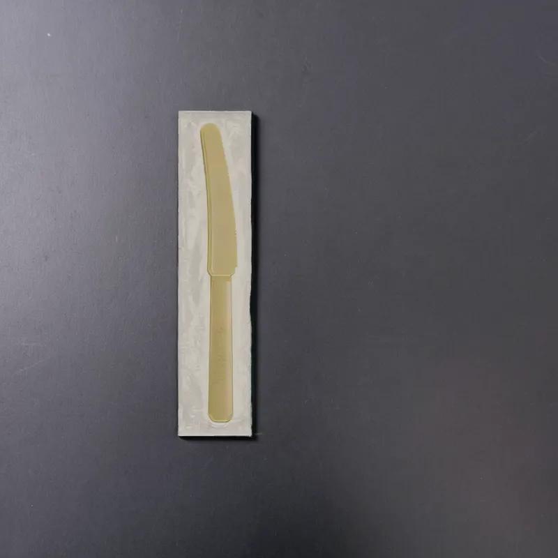 Knife CPLA Beige Individually Wrapped 1000/Case