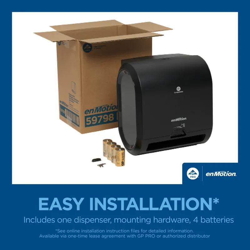 enMotion® Flex Mini Paper Towel Dispenser 9.5X13.23 IN Black Automatic Touchless 1/Each