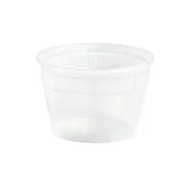 Classic Line Deli Container Base 16 OZ HDPE Translucent Freezer Safe Microwave Safe 500/Case