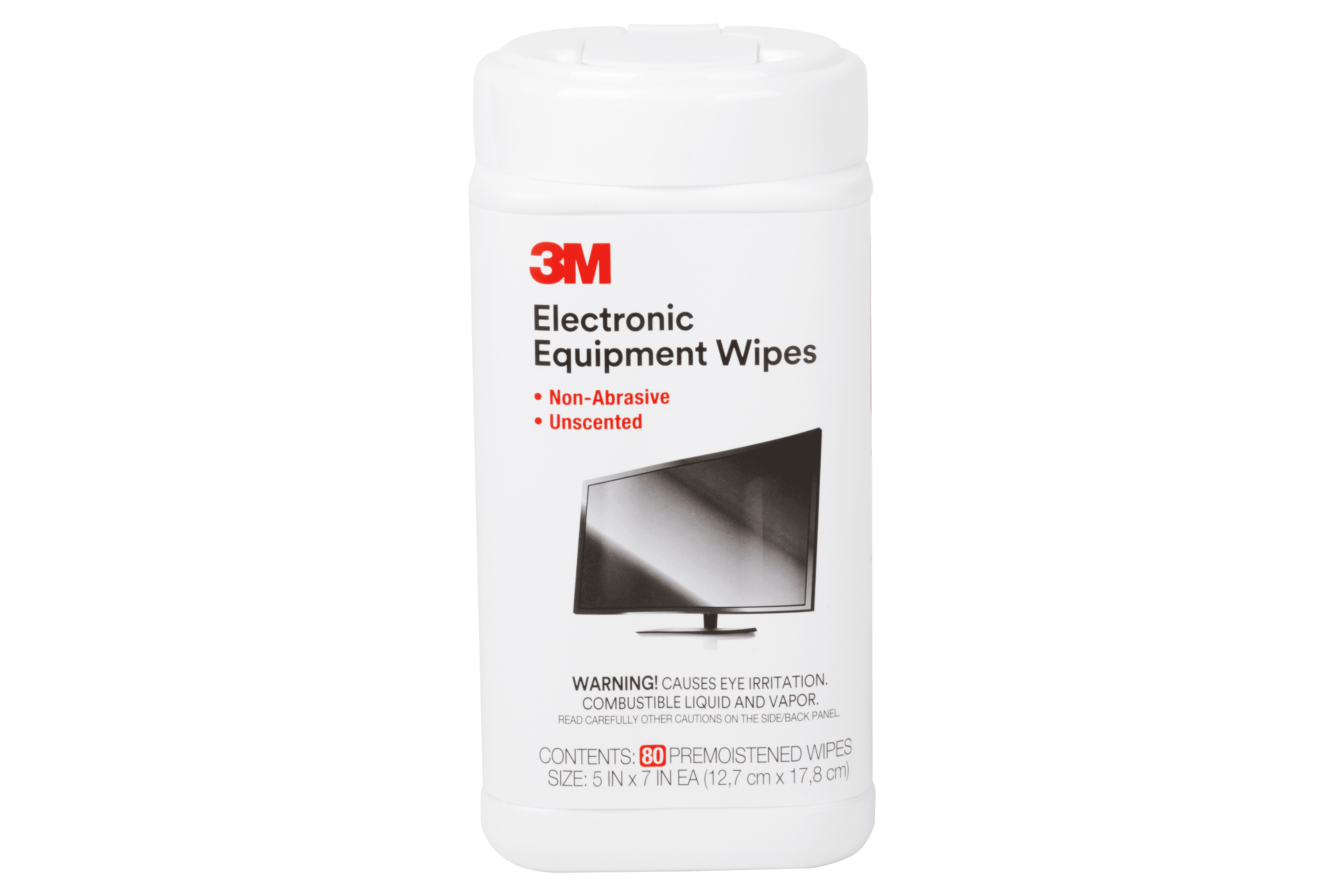 3M™ CL610 Wipe Textile White Antistatic Can 80 Count/Pack 36 Packs/Case