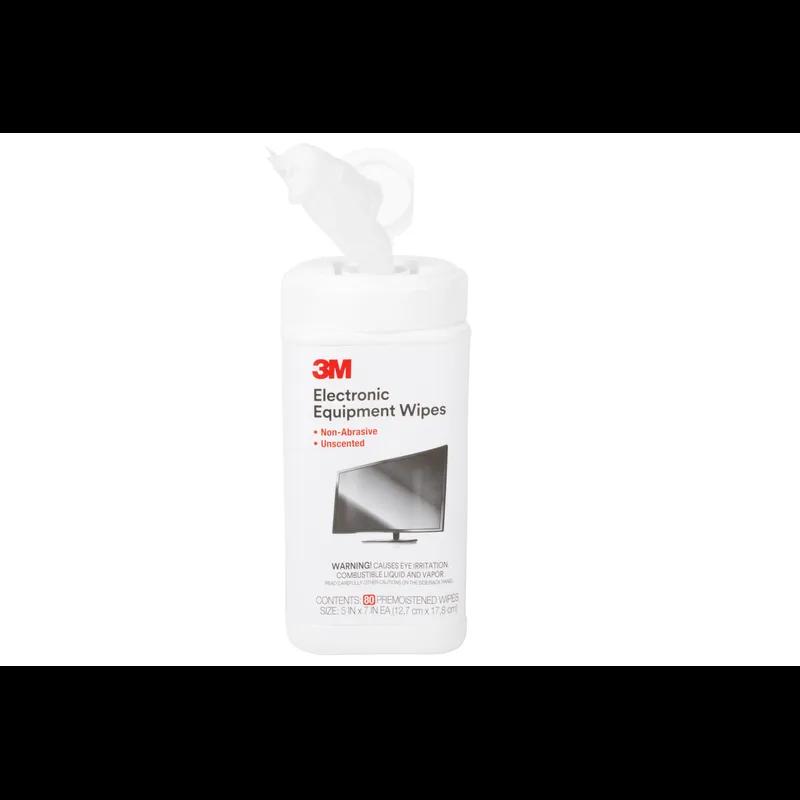 3M™ CL610 Wipe Textile White Antistatic Can 80 Count/Pack 36 Packs/Case