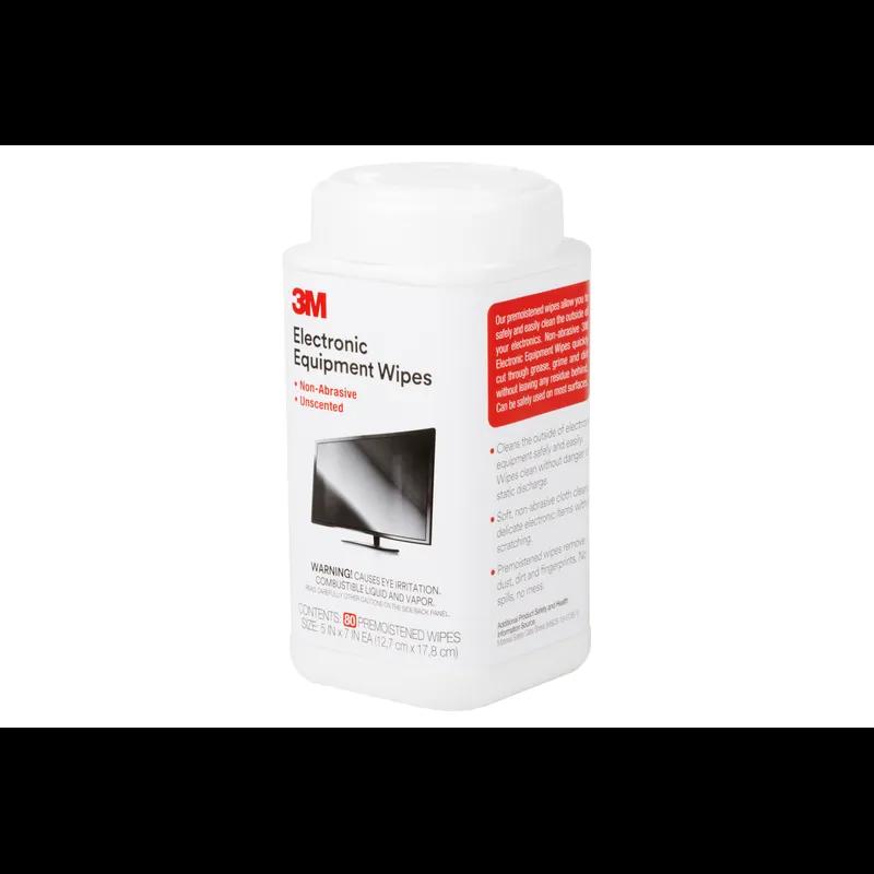 3M™ CL610 Wipe Textile White Antistatic Can 80 Count/Pack 36 Packs/Case