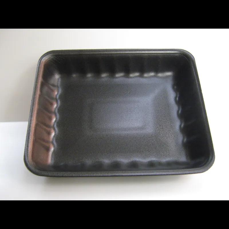 Dyne-A-Pak 809P Meat Tray 11.125X9.25X2 IN Polystyrene Foam Black 200/Case