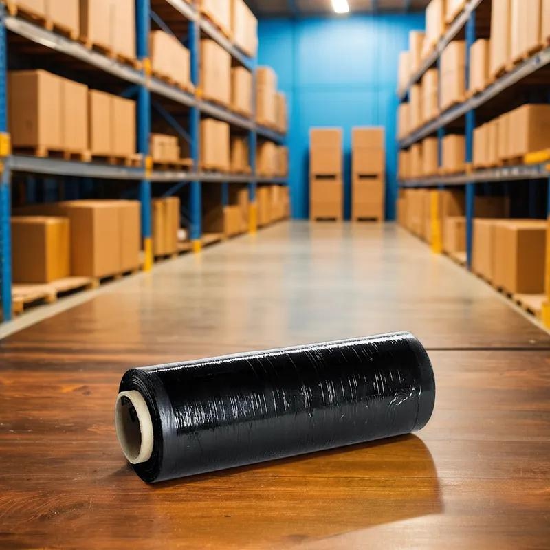 Stretch Film 18 IN Black Blown Film 80GA 4/Case