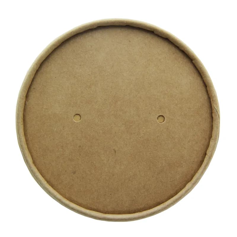 Soup Food Container 18 OZ Paper Kraft Grease Resistant 25 Count/Pack 10 Packs/Case 250 Count/Case