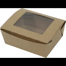 Bio-Pak® #8 Take-Out Box Tuck-Top With Plastic Lid Paper 240/Case