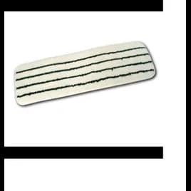 Victoria Bay Scrub Mop 18 IN Green White Microfiber Flat 12/Pack