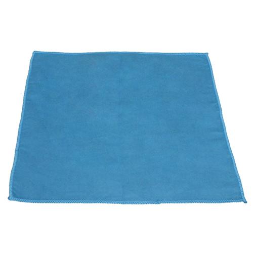 Glass Cleaning Cloth 16X16 IN Microfiber Suede Blue 12 Count/Pack 12 Packs/Case