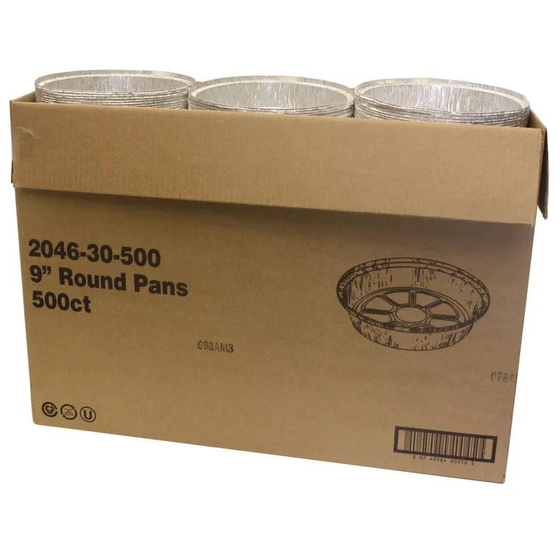 Take-Out Container Base 8.5X1.625 IN Aluminum Silver Round 500/Case