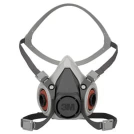 3M™ 6100 Respirator Small (SM) Black TPE Reusable Half Facepiece 24/Case
