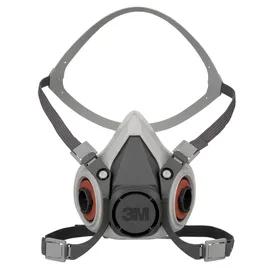 3M™ 6100 Respirator Small (SM) Black TPE Reusable Half Facepiece 24/Case