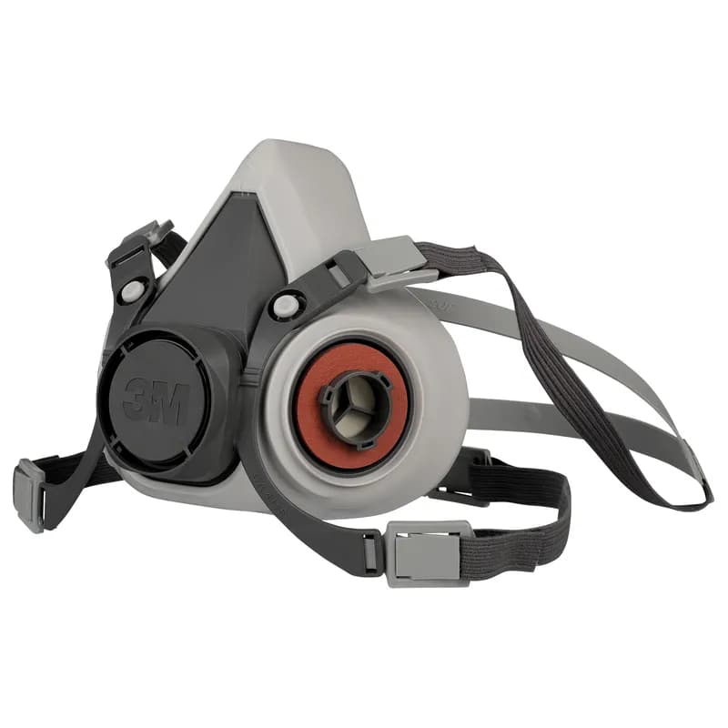 3M™ 6100 Respirator Small (SM) Black TPE Reusable Half Facepiece 24/Case