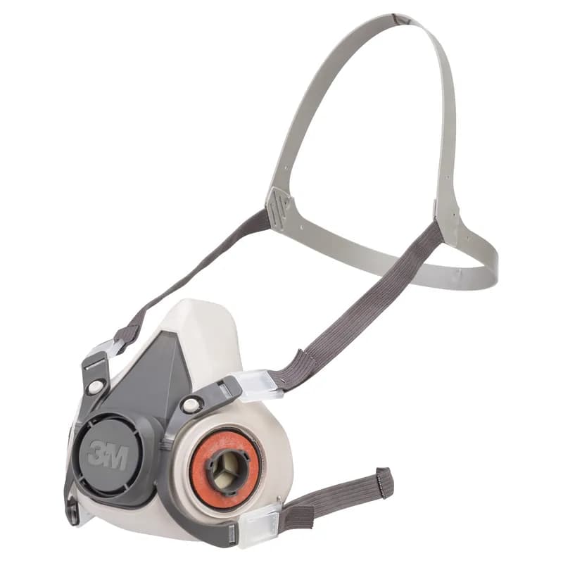 3M™ 6100 Respirator Small (SM) Black TPE Reusable Half Facepiece 24/Case