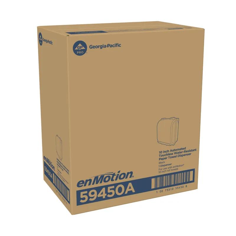 enMotion® Paper Towel Dispenser 10 IN Plastic Wall Mount Black Automatic Touchless Water Resistant 1/Each