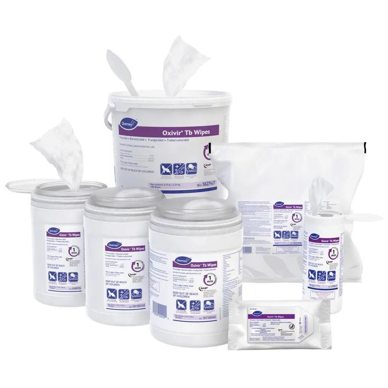 Oxivir® Tb Cherry Almond One-Step Disinfectant Wipe Accelerated Hydrogen Peroxide (AHP®) 160 Count/Pack 12 Packs/Case