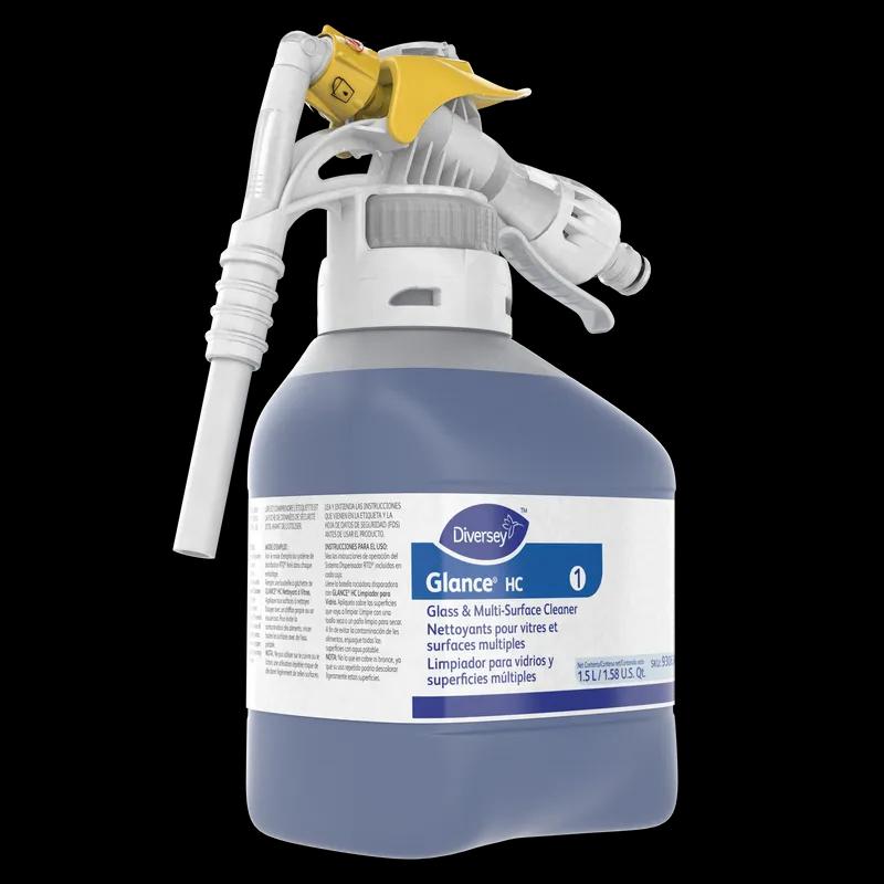 Glance® Window & Glass Cleaner 1.5 L Multi Surface Liquid Concentrate RTD Ammoniated 2/Case