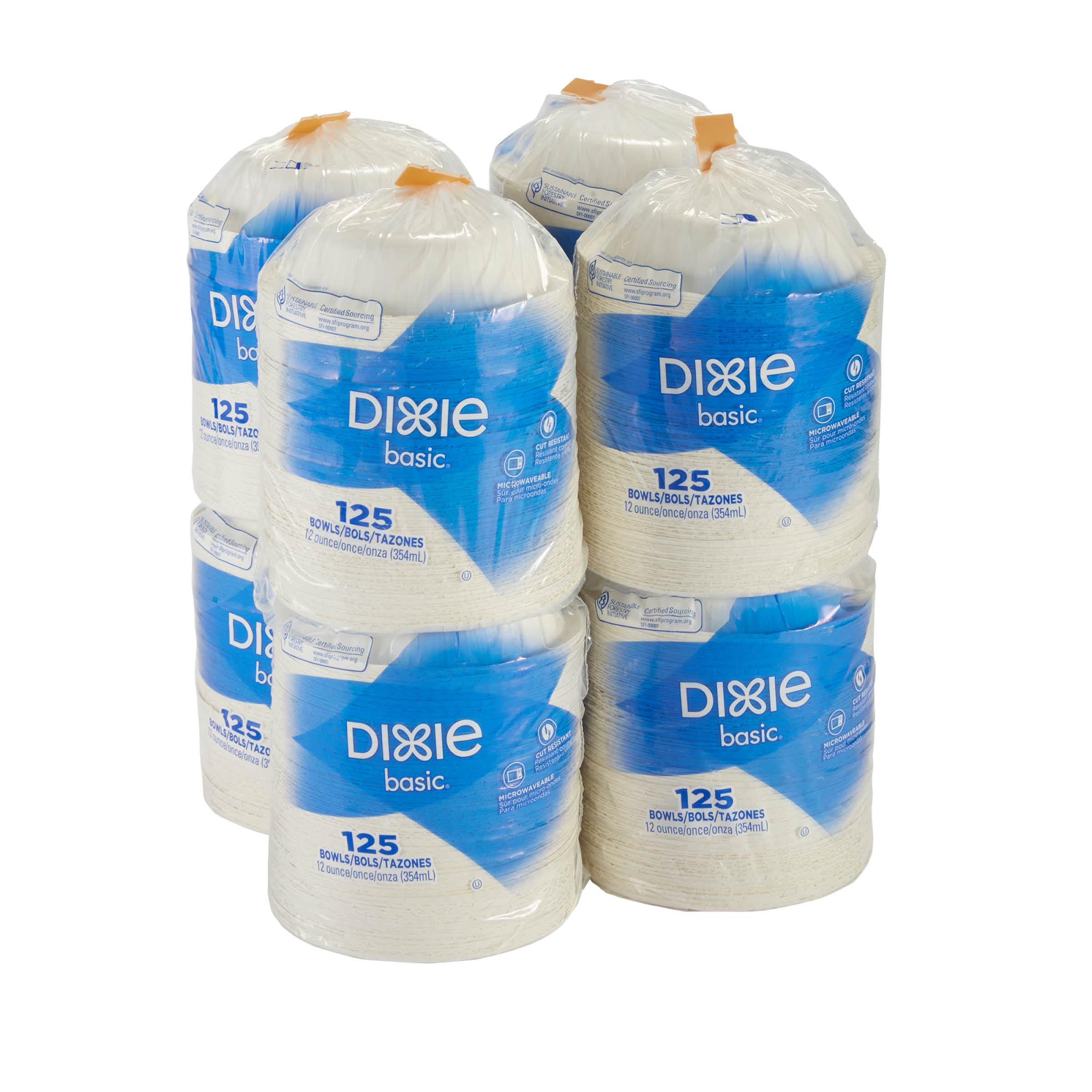 Dixie Basic Bowl 12 OZ Paper White 1000/Case