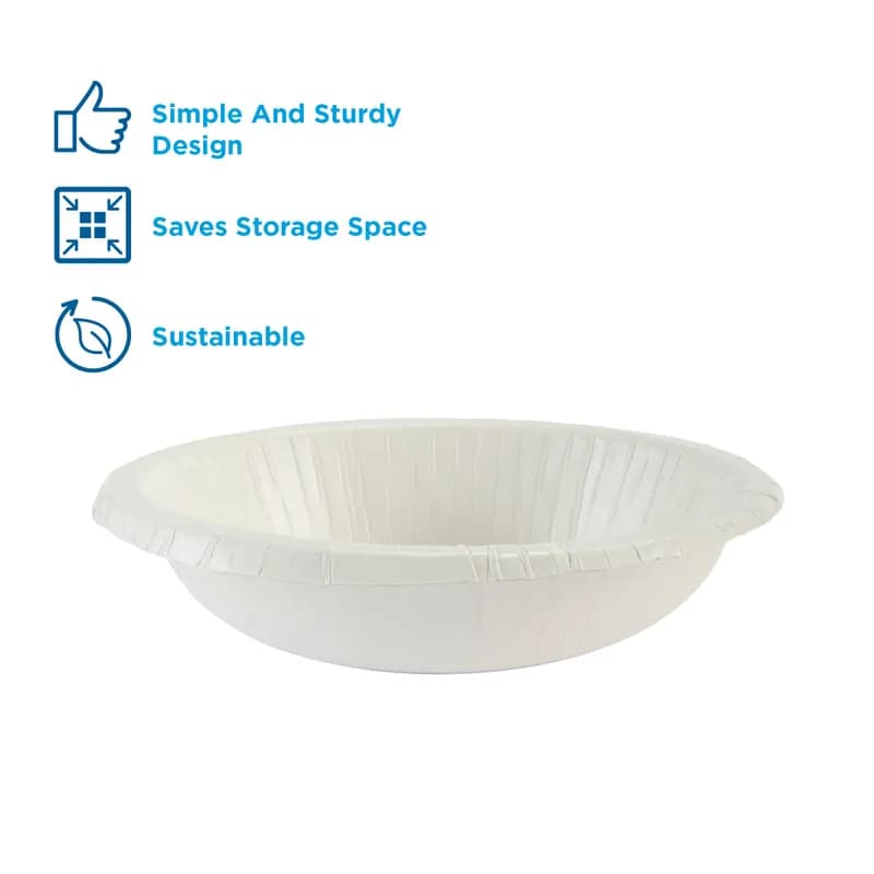 Dixie Basic Bowl 12 OZ Paper White 1000/Case