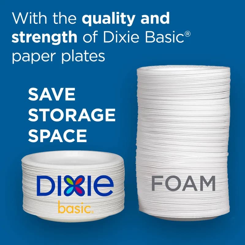 Dixie Basic Bowl 12 OZ Paper White 1000/Case