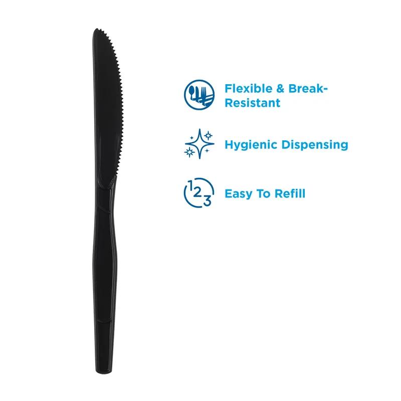 Dixie® Ultra SmartStock® Series-O Knife PP Black Heavyweight Refill 960/Case