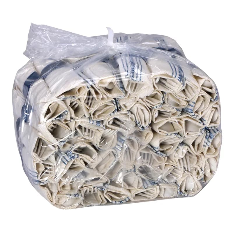 Cutlery Kit Tissue Paper Plastic Blue With Blue Napkin 100/Case