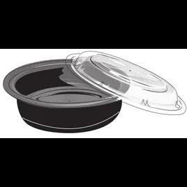 Take-Out Container Base 7 IN Plastic Black Round 150/Case