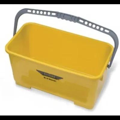Super Bucket Utility Bucket & Pail 6 GAL Plastic Yellow With Handle 1/Each