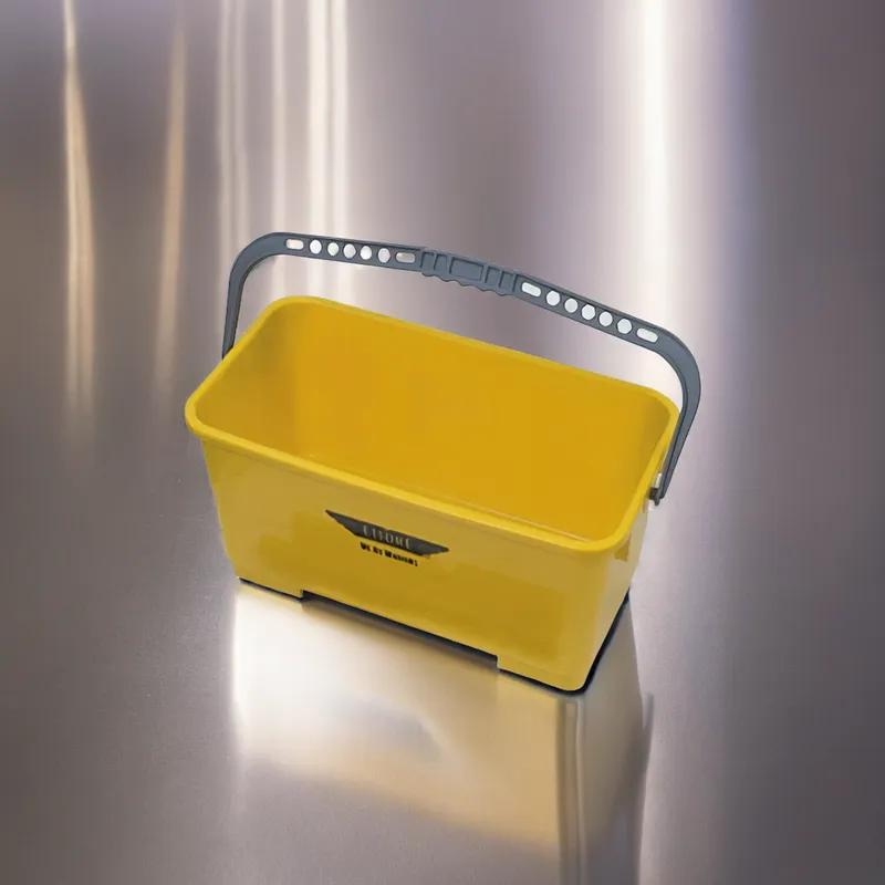 Super Bucket Utility Bucket & Pail 6 GAL Plastic Yellow With Handle 1/Each