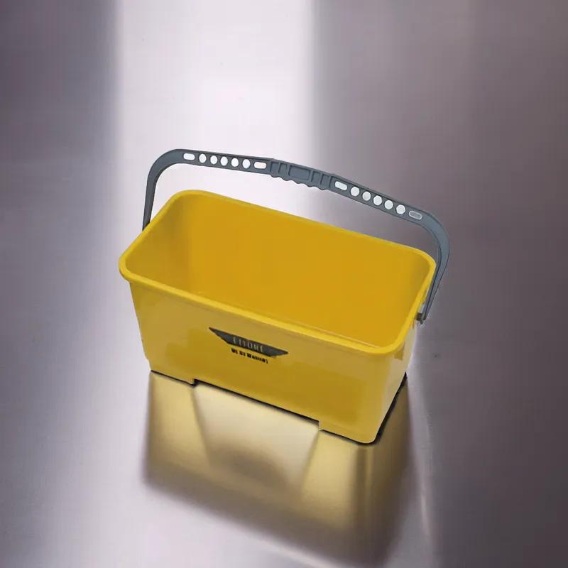 Super Bucket Utility Bucket & Pail 6 GAL Plastic Yellow With Handle 1/Each