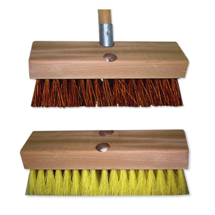 Deck Brush 10 IN Wood PP 2IN Bristles 1/Each