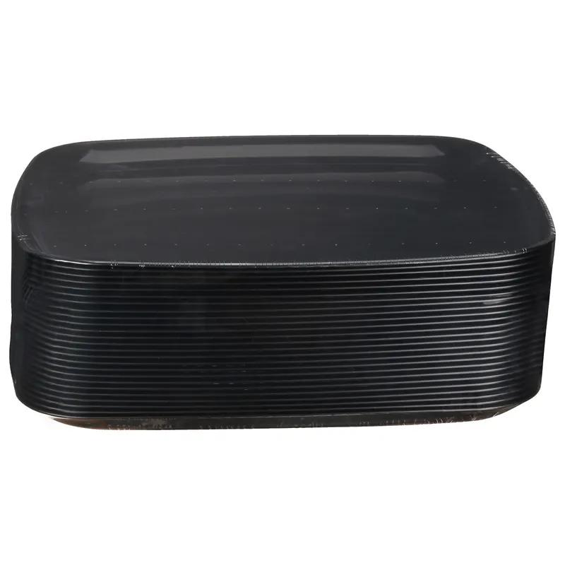 Mozaïk® Serving Tray Base 12X12X0.58 IN PP Black Square 25/Case