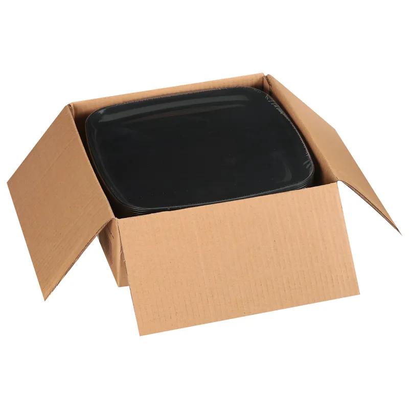 Mozaïk® Serving Tray Base 12X12X0.58 IN PP Black Square 25/Case