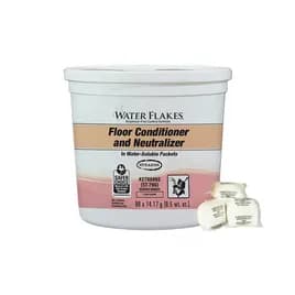 Water Flakes® Unscented Floor Neutralizer 0.5 OZ Powder Citric Acid Soda Ash 2/Case